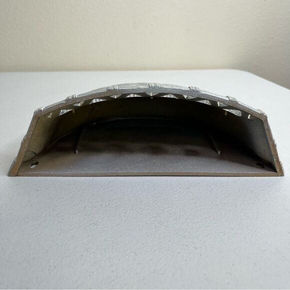 Vintage 70s Syroco Homco Faux Rattan Wall Pocket Planter Basket Cream Resin USA - Picture 5 of 12